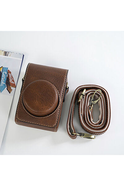 Choice Coffee Buffalo Leather Camera Case Bag Cover for Canon SX730 G7X Mark II ZV-1II ZV1F ZV1 Lumix LX10