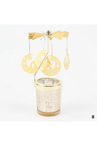 Choice حامل شموع دوار ساخن من Gold-M، حامل شموع لتزيين المنزل، هدية لحفلات ال...