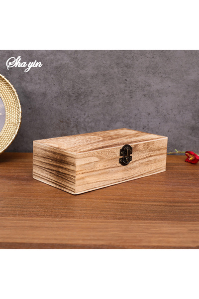 Choice Light color Wooden Gift Box Rectangular Wooden Box - Colored Storage Box Wooden Gift Packaging Box O