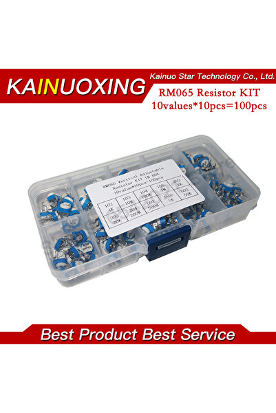 Choice 10 قيم * 10 قطع RM065 مجموعة مقاومة عمودية قابلة للتعديل في صندوق 500 ...