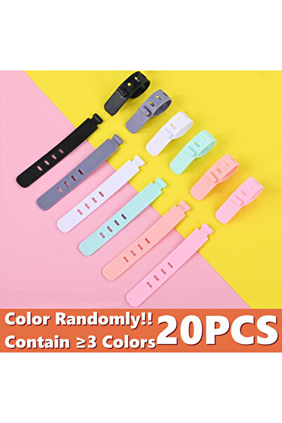 Choice Mixed-20PCS Silicone Cable Winder Organizer Earphones Clip Mobile Phone Charging Wire Cord Managemen