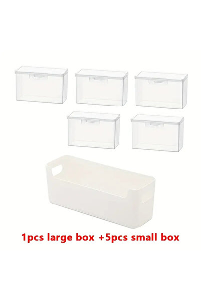 Choice مجموعة واحدة من صناديق تخزين البطاقات البلاستيكية متعددة الوظائف مع غط...