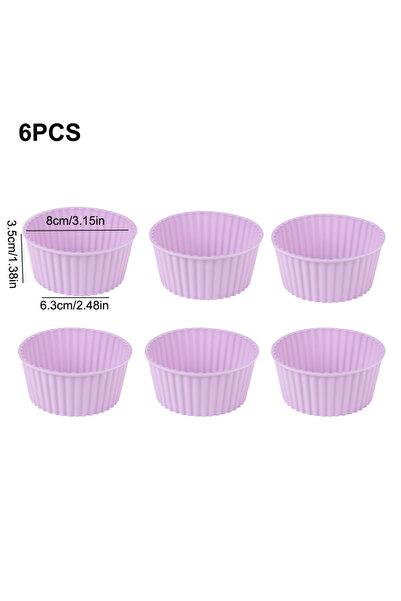 Choice قالب كيك سيليكون أرجواني F44-6 وعاء مقلاة هوائية قابل لإعادة الاستخدام...