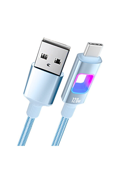 Choice 1 متر A-C أزرق NNBILI كابل بيانات شحن سريع مزدوج من النوع C PD 120 واط USB C إلى C من النوع C للشحن السريع