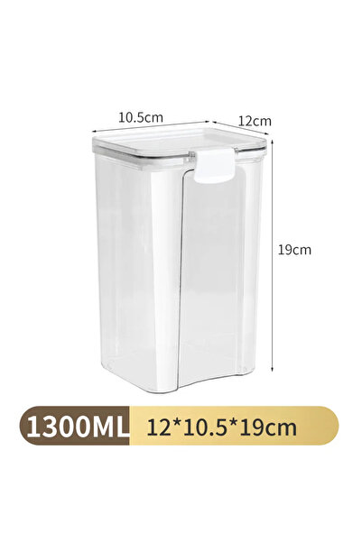 Choice علبة تخزين معكرونة الحبوب البلاستيكية المقاومة للرطوبة، علبة بيضاء سعة...