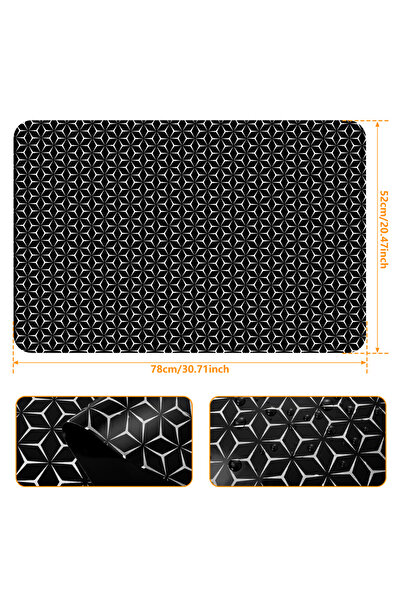 Choice قطعة واحدة من حصيرة حماية موقد الطهي الحثي مقاس 52 × 78 سم، مصنوعة من ...