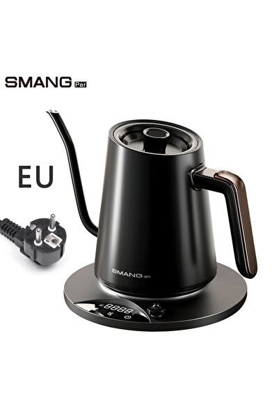 Choice غلاية كهربائية سوداء من سمانج ذات عنق معقوف، سعة 0.9 لتر، 1200 واط، مز...