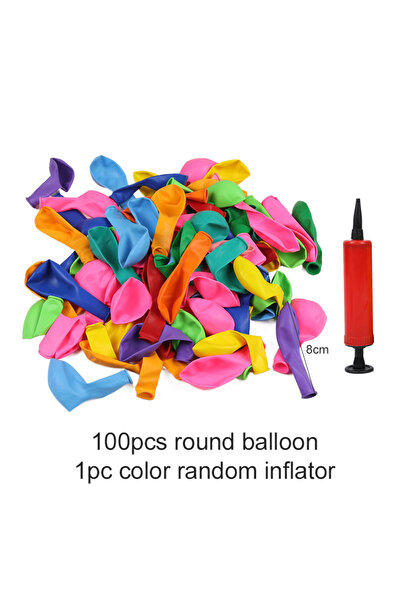 Choice كما هو موضح في الشكل 100 قطعة مع مضخة 50/100 قطعة بالونات قوس قزح دائر...