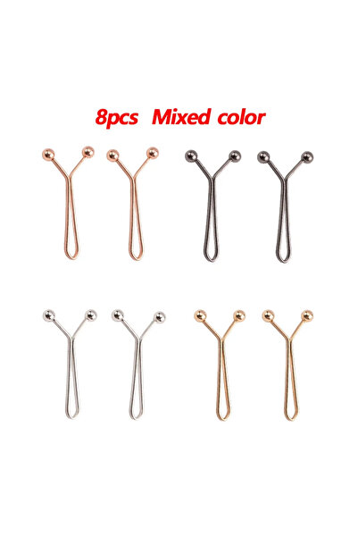 Choice3 8pcs Mixed color Tighten Waist Buckle U-shaped Adjustable Snap Button...