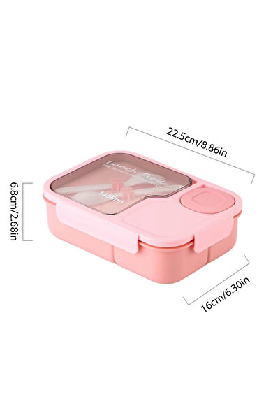 Choice 1450ml Pink Bento Lunch Box Kid's Lunch Box Microwaveable Bento Box wi...