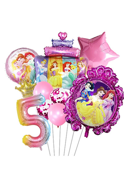 Choice مجموعة واحدة من بالونات حورية البحر الأميرة سندريلا بيل رقم 5 مقاس 32 ...