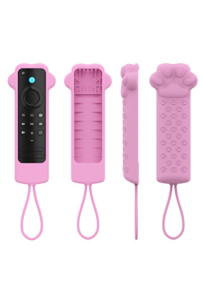 Choice for Fire TV Stick Pink 1pc Cat Paw Silicone Remote Control Cover Case ...