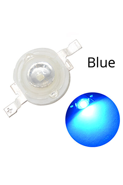 Choice 1 وات أزرق 10 قطع 1 وات عالية الطاقة رقاقة ليد مصباح لمبة 110-120 لومن...