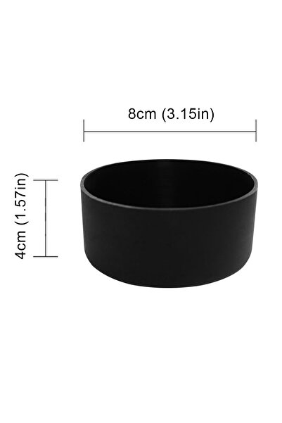 MOJOYCE Black 24oz Silicone Water Bottle Boot For 24oz 32oz 40oz Cup Anti-Slip Protective Sleeve Bottom Bump