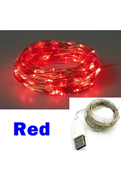 Choice 3 متر - 30 ليد أحمر USB سلك نحاسي أضواء جارلاند الجنية LED سلسلة أضواء...