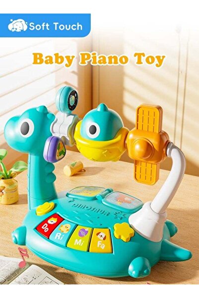 Soft Touch لعبة موسيقية للأطفال الصغار، لعبة مضيئة، لوحة مفاتيح موسيقية مع رف...
