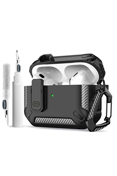 Choice حافظة سماعات Airpods Pro Black Kit المحمولة المقاومة للصدمات لأجهزة Ai...