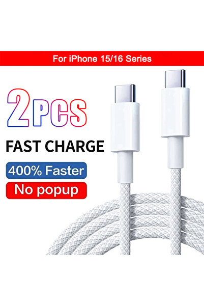 Choice كابل USB-C إلى Type-C بطول 1 متر، قطعتان من TypeC إلى TypeC، 1-5 قطع، ...