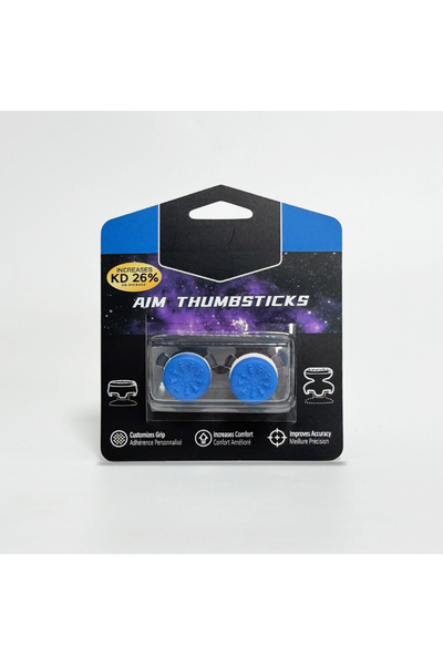 Choice JC-Blue 2 قطعة من قبضة الإبهام المصنوعة من السيليكون لوحدة التحكم في ا...