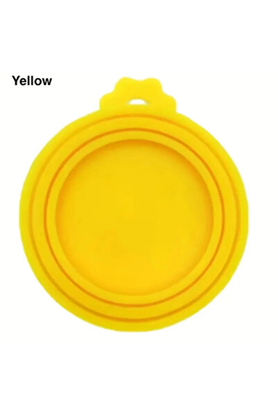 Choice غطاء علبة سيليكون أصفر 1 قابل لإعادة الاستخدام للحيوانات الأليفة خالٍ ...