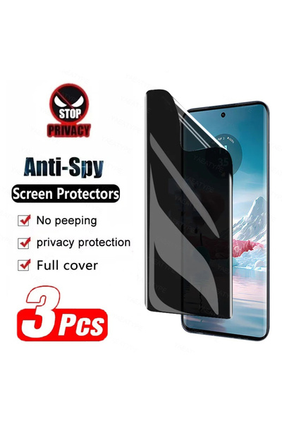 Choice16 3 قطع من هيدروجيل الخصوصية لهواتف موتو إيدج 40، و3 قطع من فيلم جل ال...