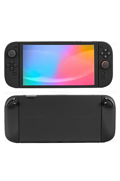 Choice جراب حماية من السيليكون لجهاز تحكم نينتندو سويتش 2، أسود اللون، مع غطا...