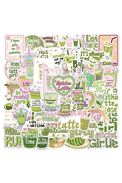 Choice ملصقات ماتشا لطيفة متعددة الألوان، 50 قطعة، ملصقات ماتشا للبنات، ملصقا...
