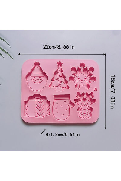 Choice XY611-011 قوالب عيد الميلاد المصنوعة من السيليكون بأنماط مختلفة، قالب ...