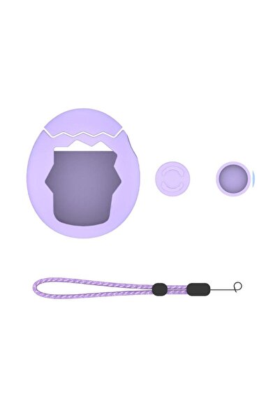Choice غطاء حماية من السيليكون الأرجواني لجهاز Tamagotchi Paradise TPU مضاد ل...
