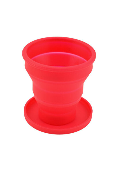 Choice <200ml red 200ML Silicone Foldable Cup Portable Drinking Cup Travel Fo...