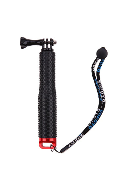 Choice عصا سيلفي جو برو حمراء قابلة للتمديد، مقاس 19 بوصة، مصنوعة من الألومني...