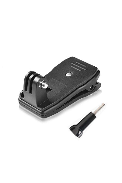 Choice مجموعة واحدة من مشبك حزام الظهر القابل للدوران 360 درجة ومشبك حزام القبعة لكاميرا Gopro Hero 11 و10 و9 و8 Action C