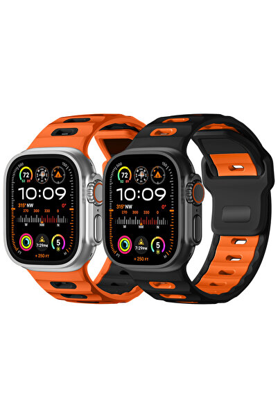 Choice 42 44 45 49 مم مزيج الألوان 1 2 قطعة حزام سيليكون لـ IWatch Ultra Band...