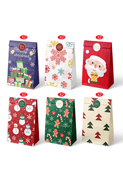 Choice6 أخرى أخرى 590-12 قطعة 12/24 قطعة مجموعة أكياس هدايا صغيرة لعيد الميلا...