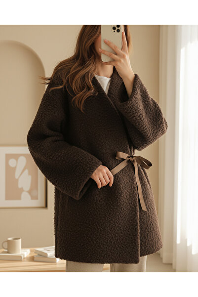 MissRunin Yandan Bağlamalı Buklet Kimono