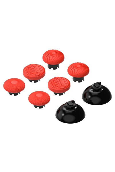 Choice Red DATA FROG 8Pcs Thumbstick Cap For PS4 PS5 Edge Elite Controller Mu...
