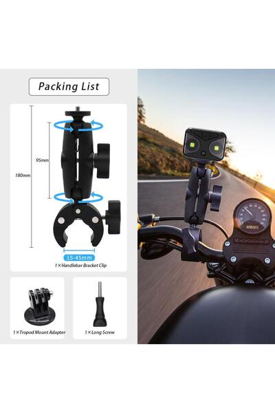 Choice مجموعة ملحقات الدراجات النارية 38 في 1 لتثبيت ملصق التركيب لكاميرا Ins...