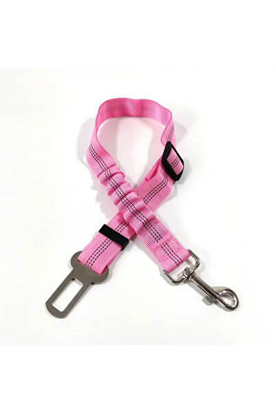Choice حزام أمان عاكس وردي للكلاب - حزام نايلون متين وقابل للتعديل مع حزام من...
