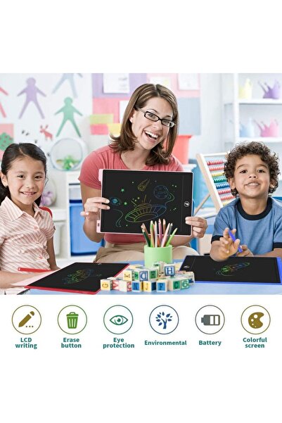 genernic 8.5 Inch LCD Writing Tablet Erasable Doodle Pad Drawing Board Kids Educational Learning Toy Red