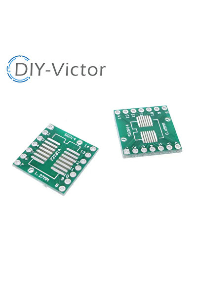 Choice 10pcs SOP14 SSOP14 TSSOP14 to DIP14 Pinboard SMD To DIP Adapter 0.65mm/1.27mm to 2.54mm DIP Pin P...
