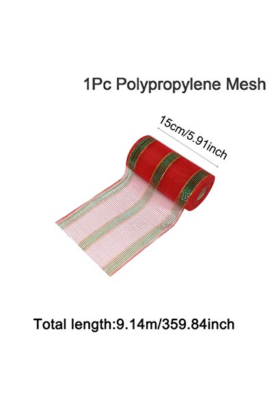 Choice 107 10 ياردة ديكور عيد الميلاد شبكة شريط زينة عيد الميلاد للمنزل الباب...