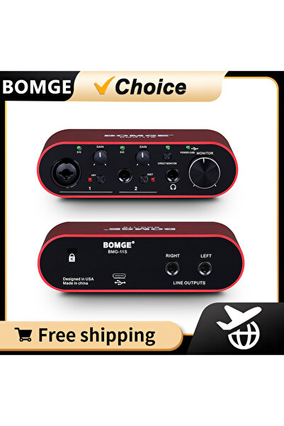 Choice BMG-11S BOMGE BMG11S 3rd Gen USB Audio Interface for the Guitarist Vocalist Podcaster Or Producer Hi