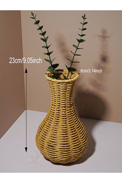 Choice Flower basket H Japanese hand-woven desktop vase arrangement wedding simulation decorative flower ar