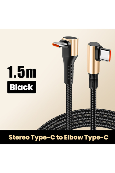 Choice كابل شحن سريع PD 240 واط من USB C إلى Type-c بطول 1.5 متر، كابل بيانات...