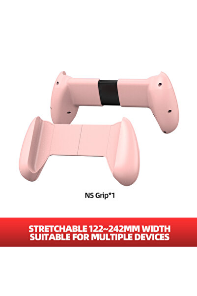 Choice حامل حماية قابل للاستبدال بمقبض يد J01PINK لحافظة NS Switch OLED المحم...
