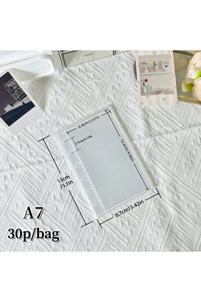 Choice A7 30P 10/20/30/50P/Bag M5/A6/A7 Transparent Loose-Leaf Pages, Plastic...