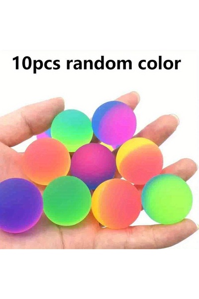 Choice 10 قطع من الكرات الملونة بألوان عشوائية، 25 مم كرات تفاعلية عالية الار...