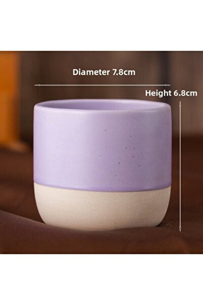 Choice 100-200 مل 200 مل كوب قهوة عتيق بنفسجي فاتح 100 مل 170 مل 200 مل سيرام...