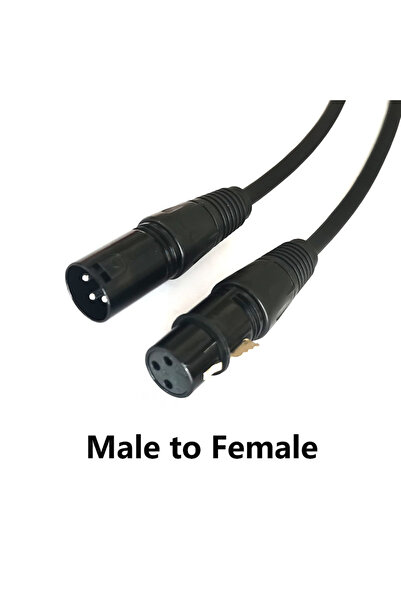 BSN 20m Male to Female XLR 3pin Cable Male to Male to Female to Female Extension Karaoke Microphone Audi