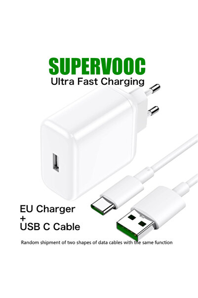 Choice EU and cable 1.5m 65W Supervooc 2.0 Fast Charger For K9 Find X2 X3 X5 ...
